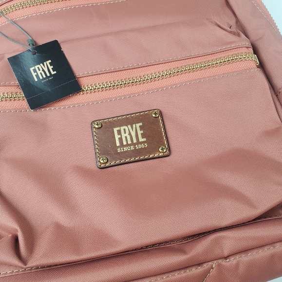 Frye Nylon Large Ivy Zip Backpack Dusty Rose - Picture 3 of 11